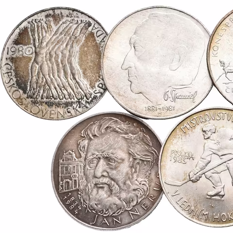 Soubor mincí 100 Kčs - 1980 - Československá spartakiáda, 1981 - Španiel,