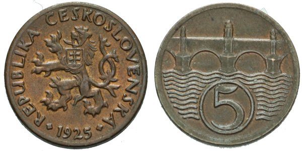 5 Haléř 1925
