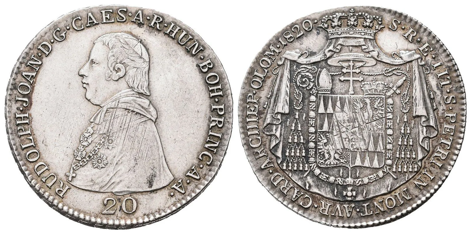 Olomouc - arcibiskupství, Rudolf Jan, 1819 - 1831 — 1