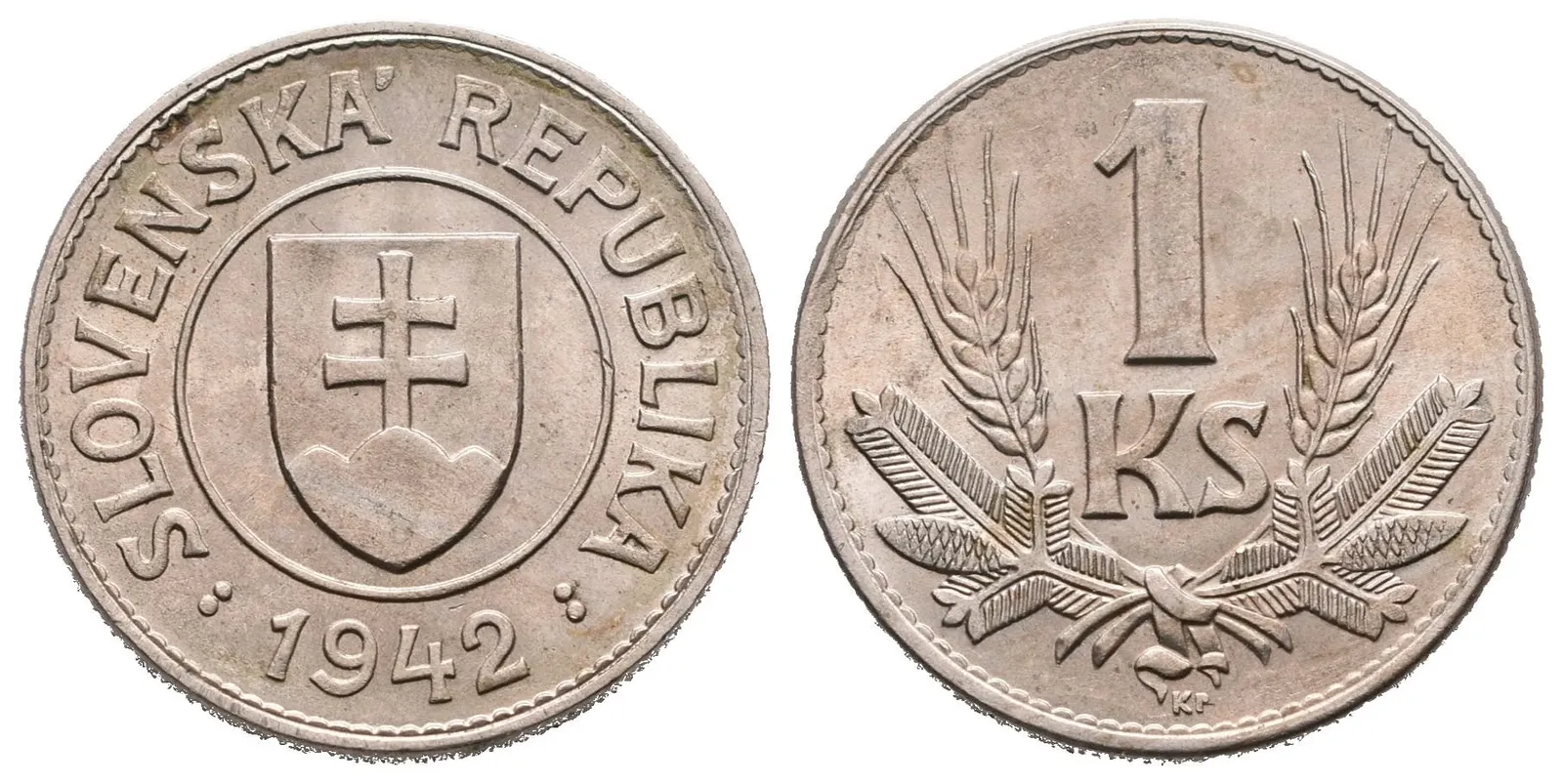 1 Koruna 1942 - varianta B