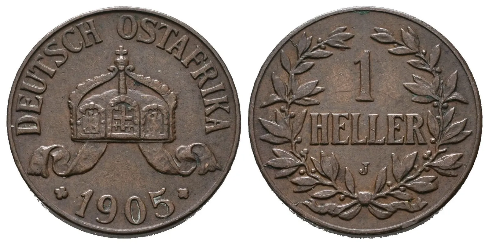 Německá východní Afrika, Haléř 1905 J