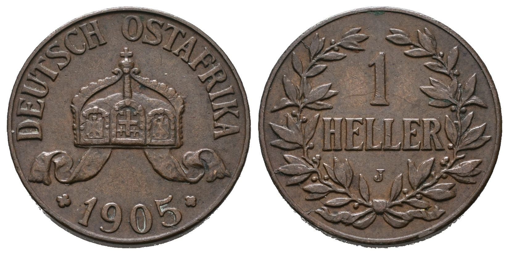 Německá východní Afrika, Haléř 1905 J