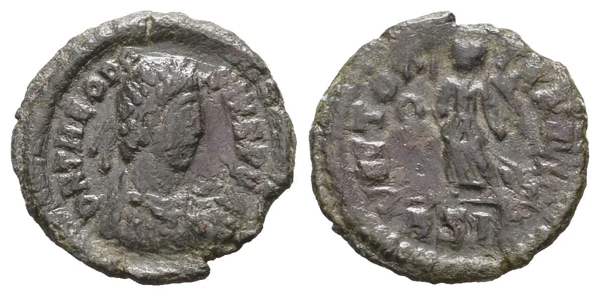Theodosius I., nummus, Siscia, RIC 39b