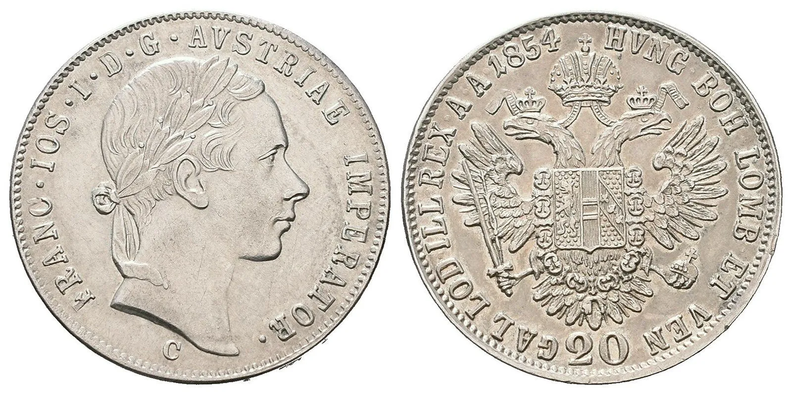 Konvenční měna, 1848 - 1857 — 1