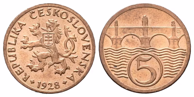 5 Haléř 1928