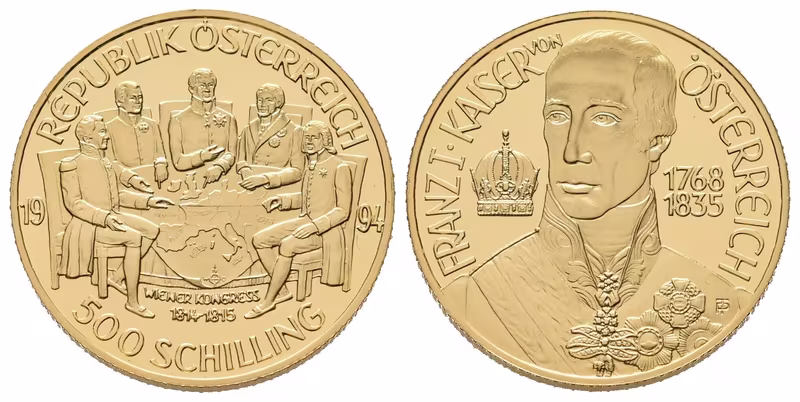 Rakousko, 500 Schilling 1994 - Císař František I.