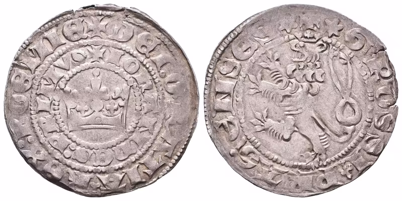 Jan Lucemburský, Pražský groš, Castelin 36