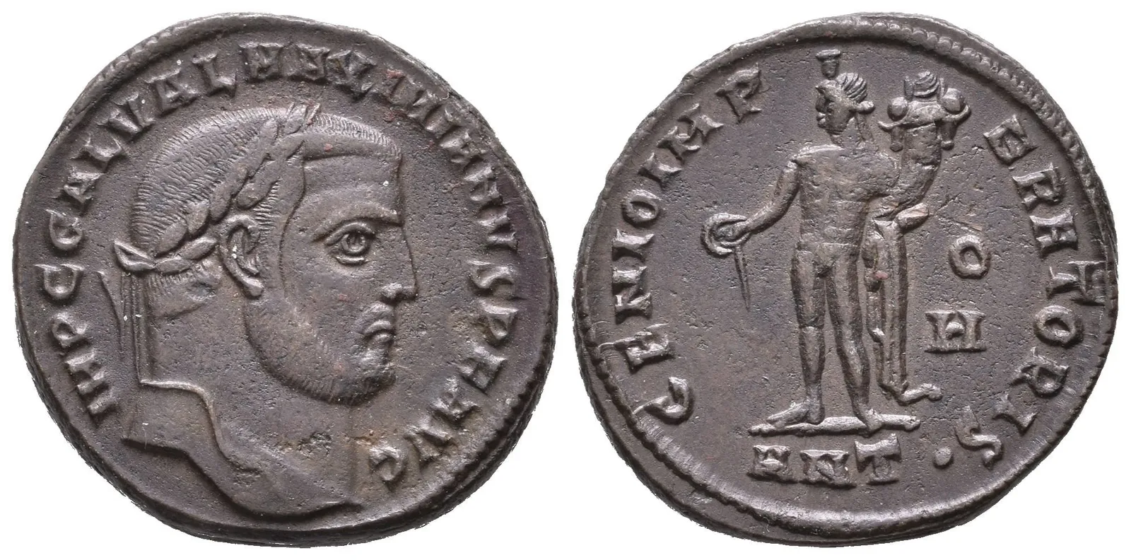 Follis, Antiochia, 305 - 311, Rv: GENIO IMPERATORIS, stojící Genius zleva drží — 1