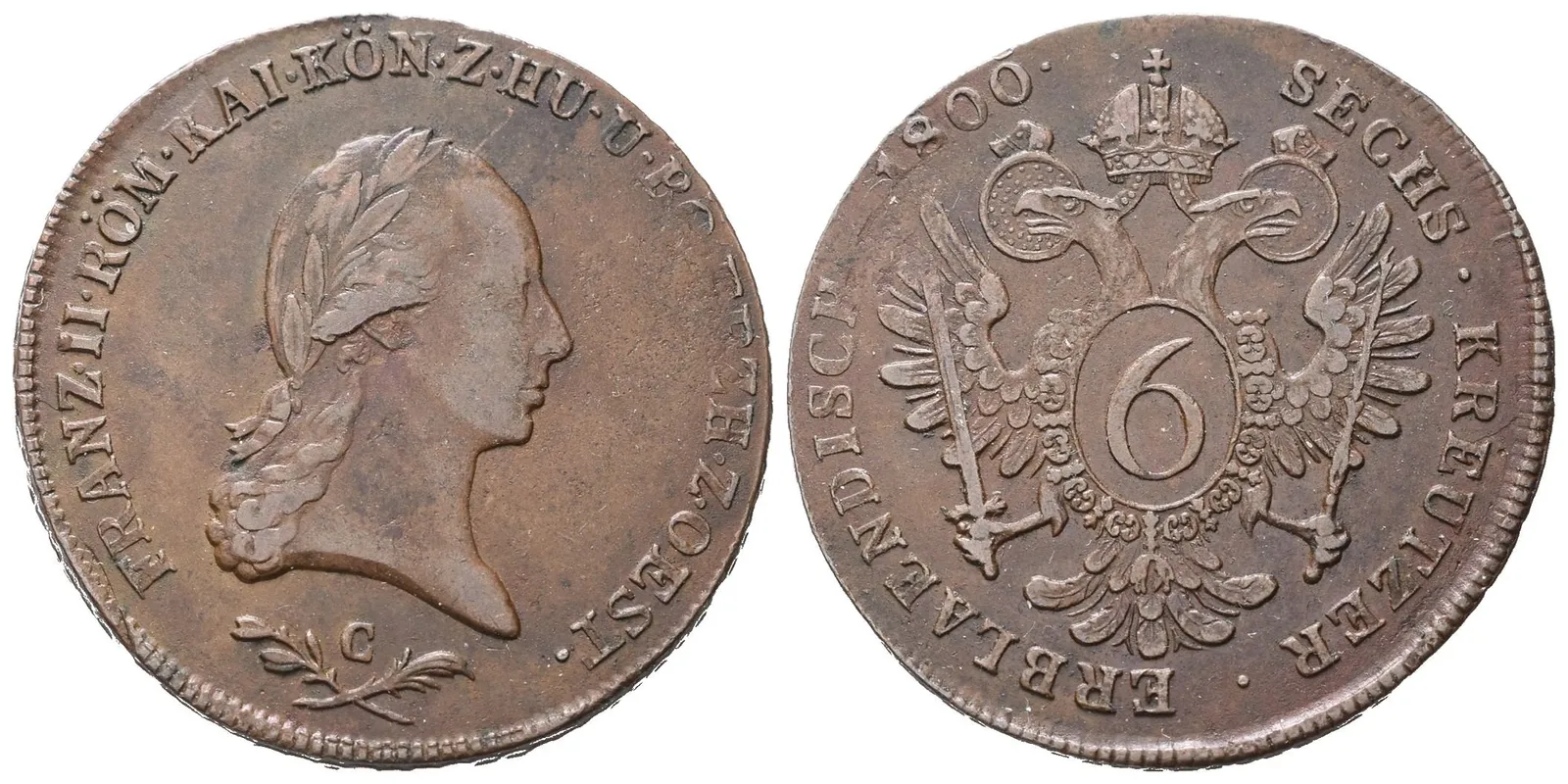 František II., 6 Krejcar 1800 C