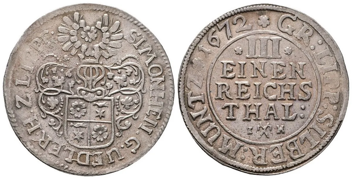 Lippe - Detmold, Simon Heinrich, 1666 - 1697 — 1
