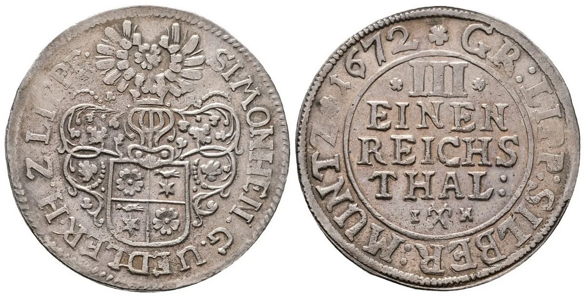 Lippe - Detmold, Simon Heinrich, 1666 - 1697 — 1