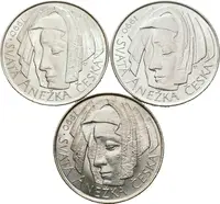 50 Kčs 1990 - Svatá Anežka, lesk_3 ks — 1