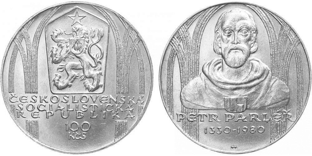 100 Kčs 1980 - Petr Parléř