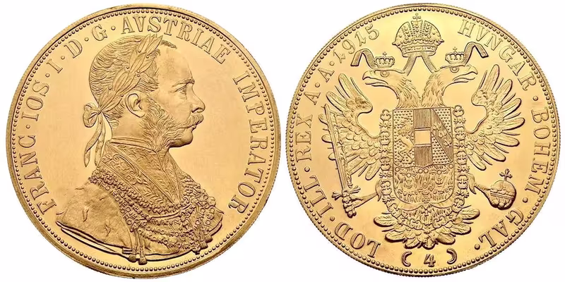 4 Dukát 1915 - novoražba