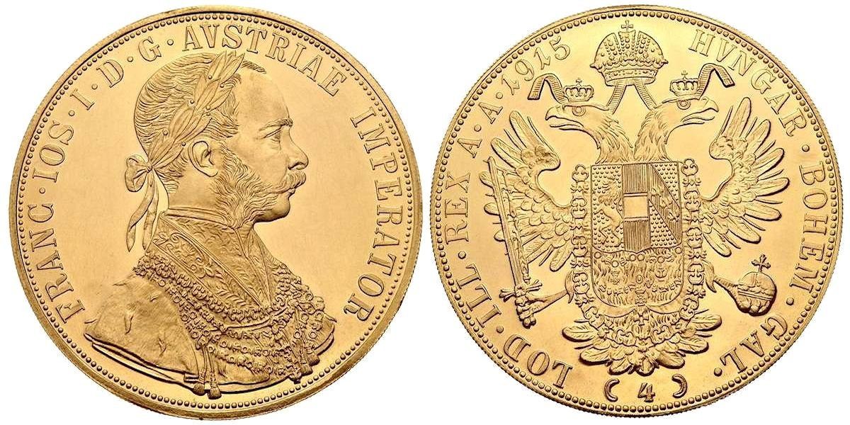 4 Dukát 1915 - novoražba