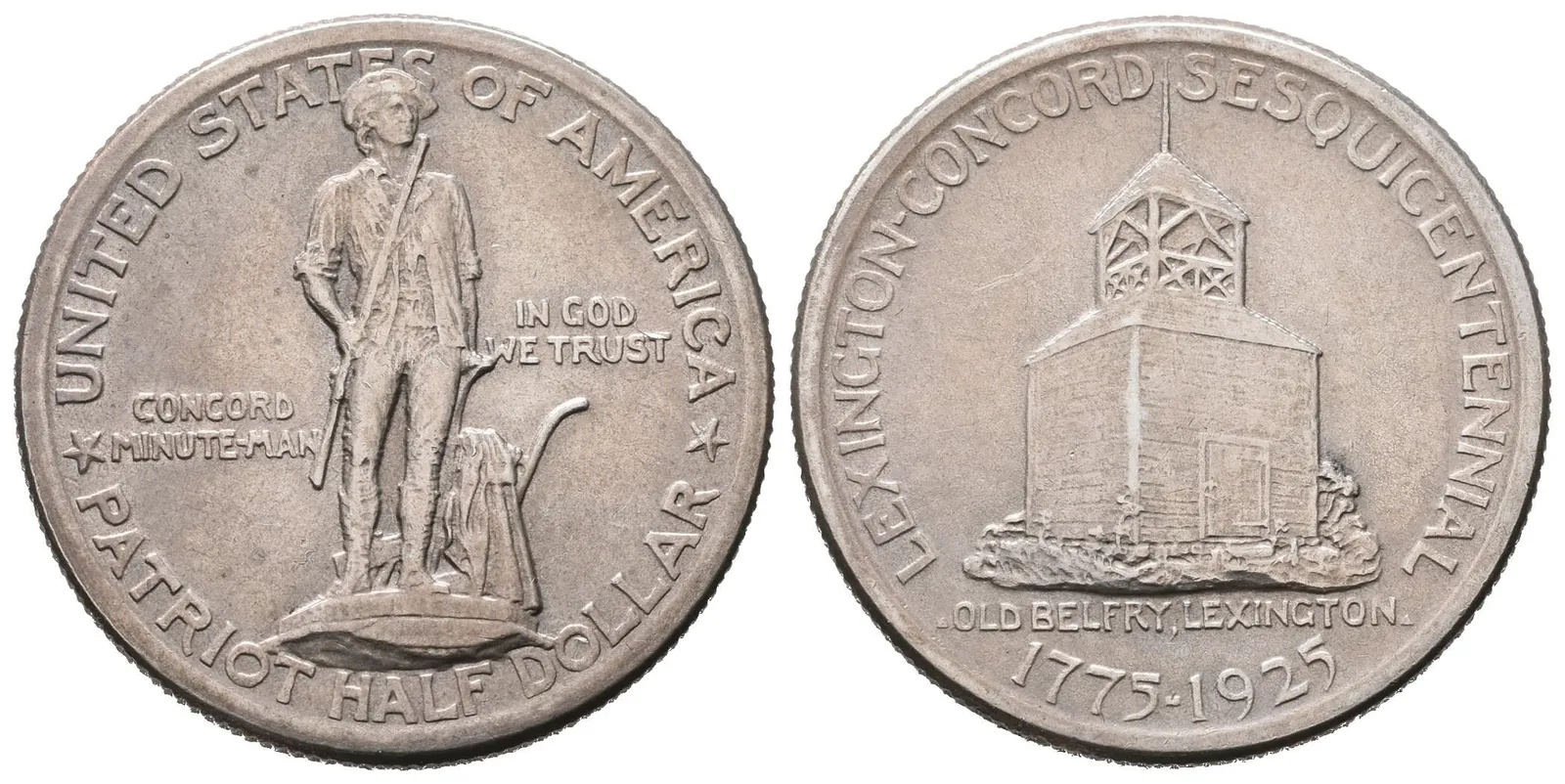 USA, 1/2 Dollar 1925 - Lexington-Concord Sesquicentennial