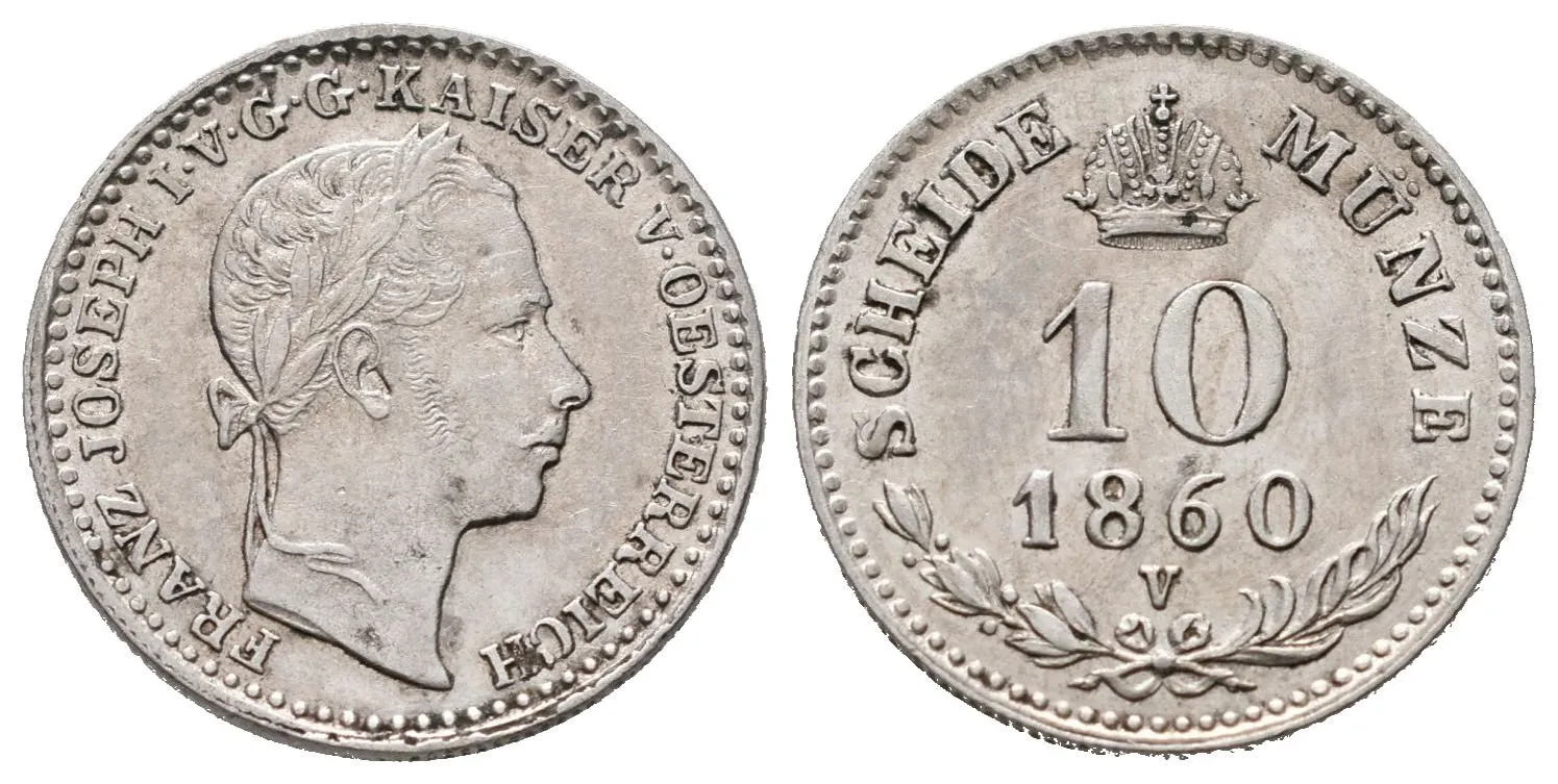 10 Krejcar 1860 V
