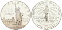 USA, 1 Dollar 1986 - Socha Liberty, PROOF