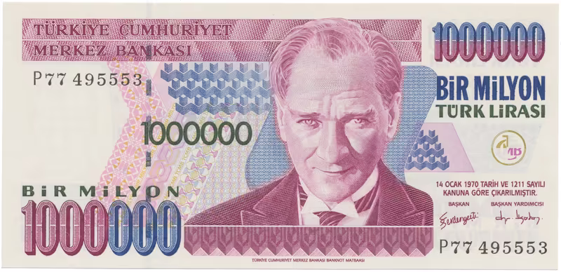 Turecko, 1.000.000 Lira (2002), P.213