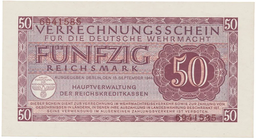 Německo - Wehrmacht, 50 Reichsmark 1944, Ro.514