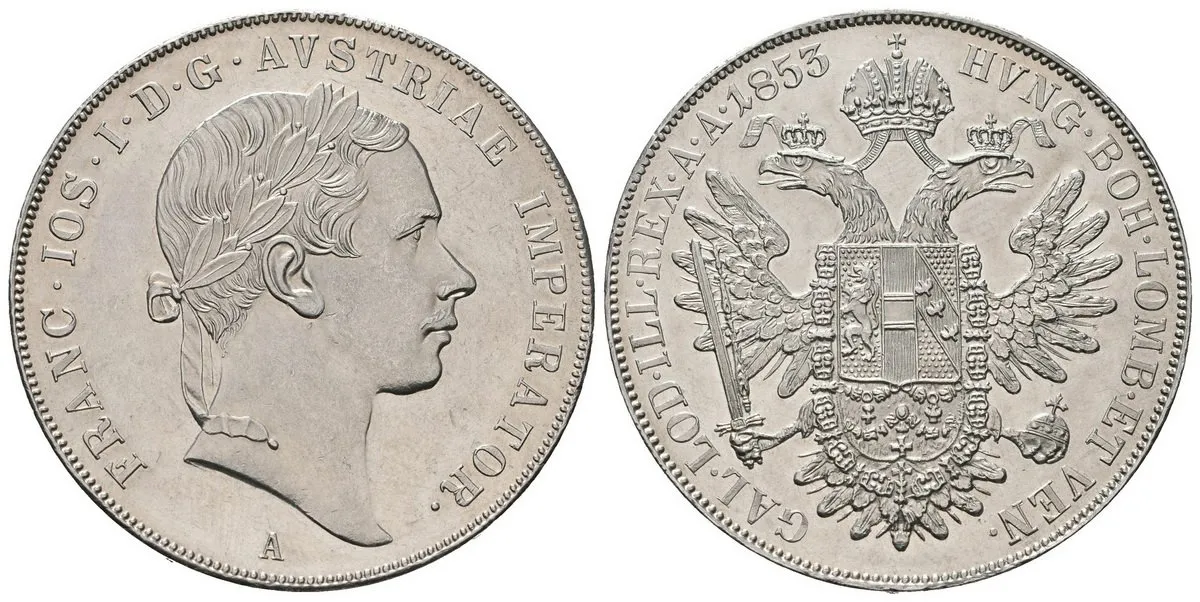 Konvenční měna, 1848 - 1857 — 1