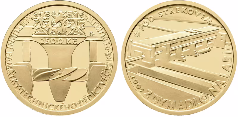 2500 Kč 2009 - Zdymadlo na Labi pod Střekovem, PROOF