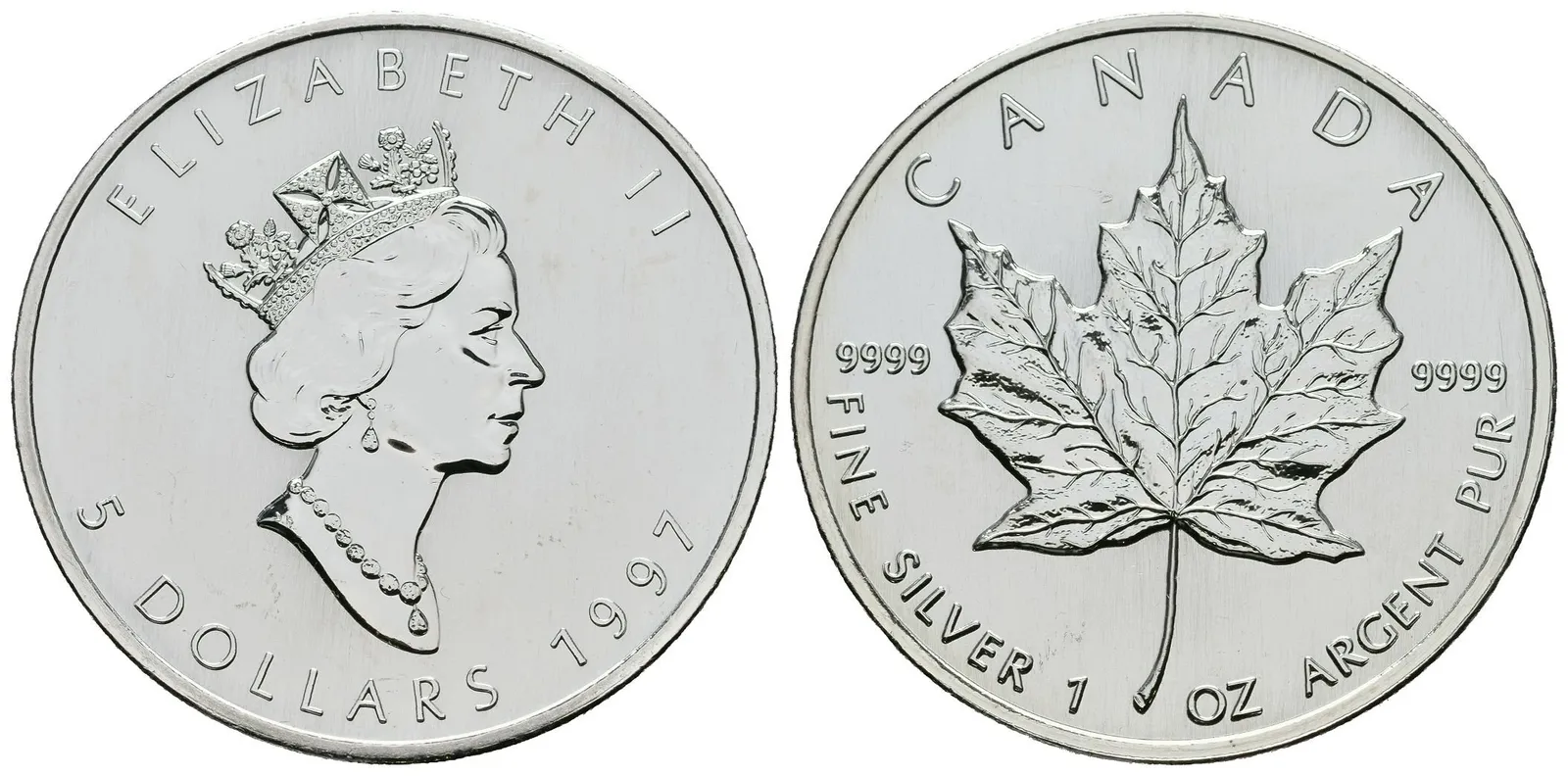 Kanada, 5 Dollars 1997 - Maple Leaf