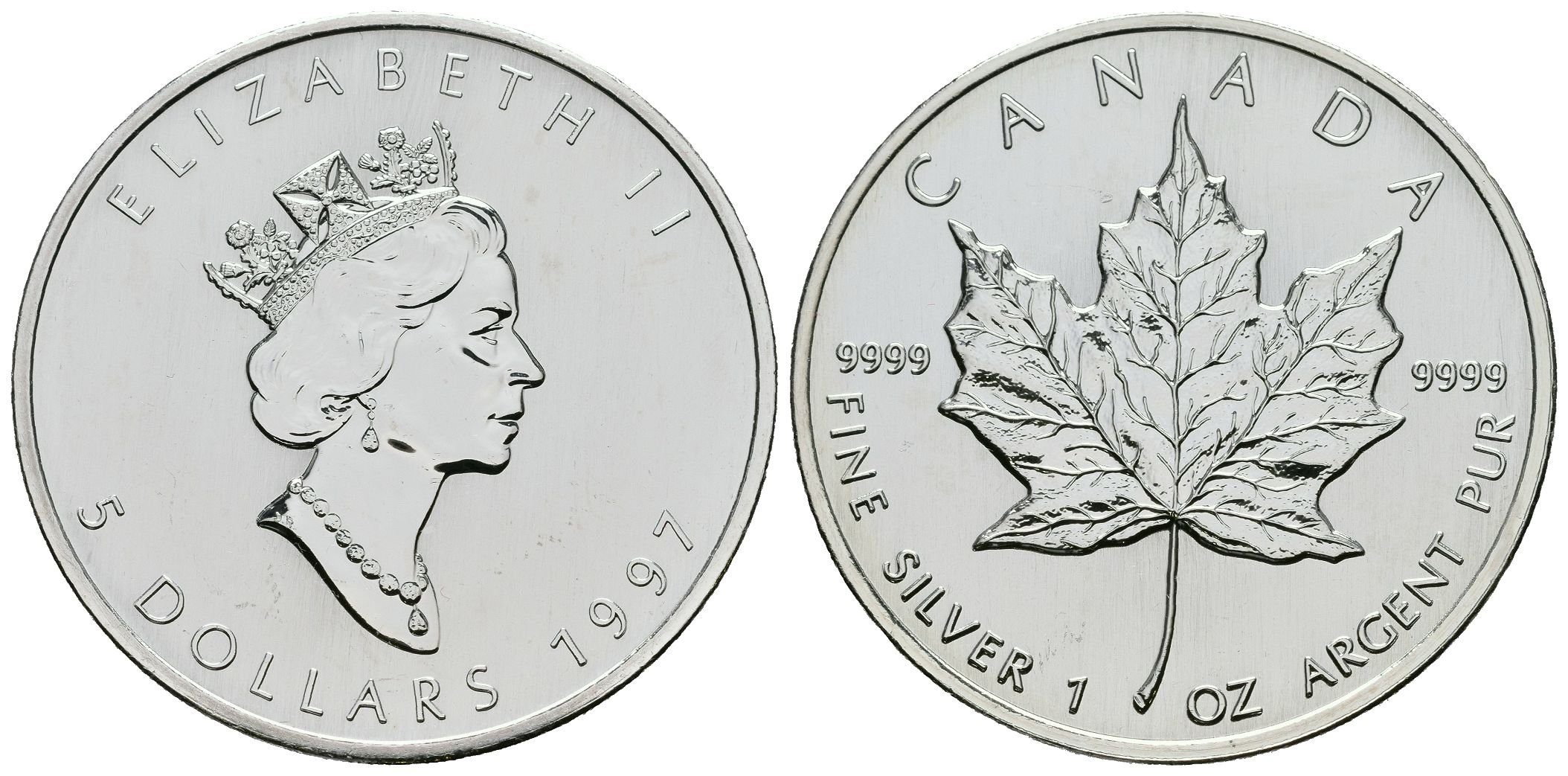 Kanada, 5 Dollars 1997 - Maple Leaf