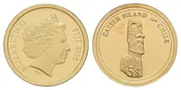 5 dolarů - 2006 - Au 1,25 g - 0,585 - Velikonoční ostrov
