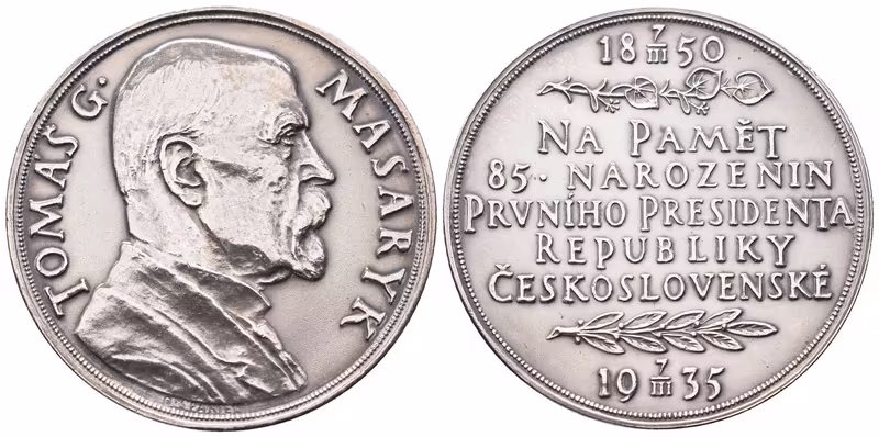 AR Medaile 1935 -  85. výročí narození TGM