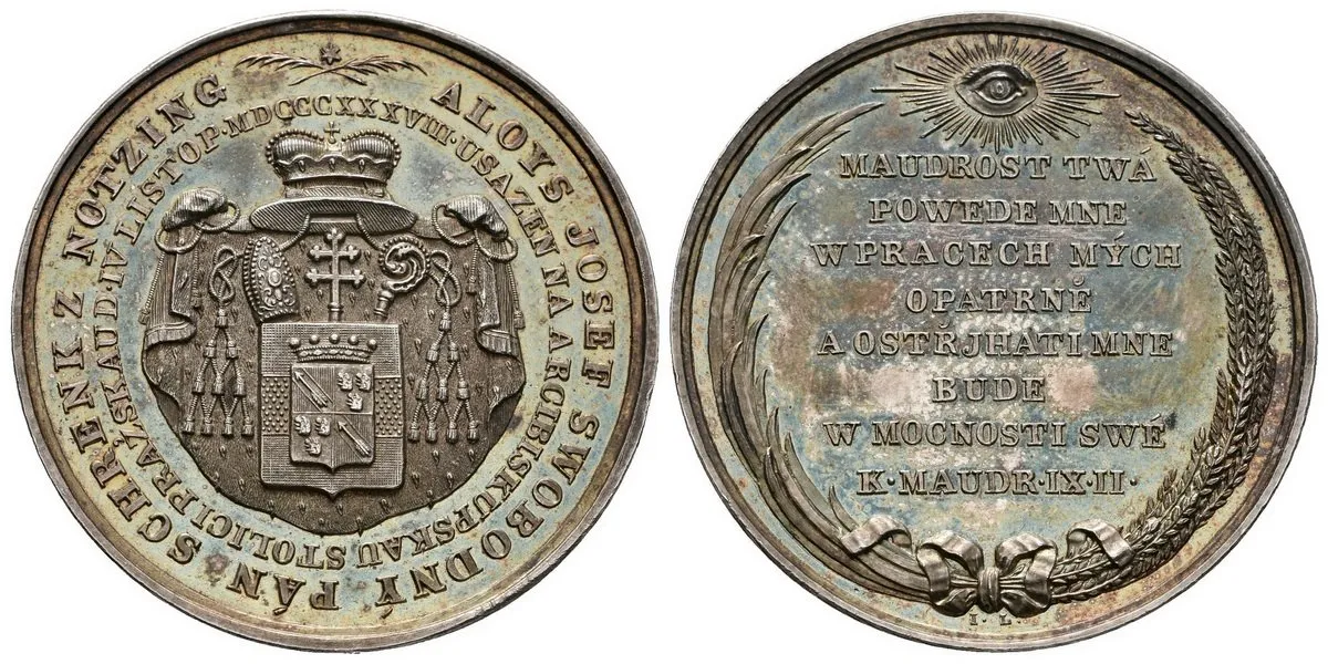 Praha - arcibiskupství, Alois Josef Schrenk z Notzing, 1838 - 1849 — 1