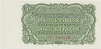 Československo, 5 Koruna 1961, série CP, perf. 3 m.d., Hej.99a.S1