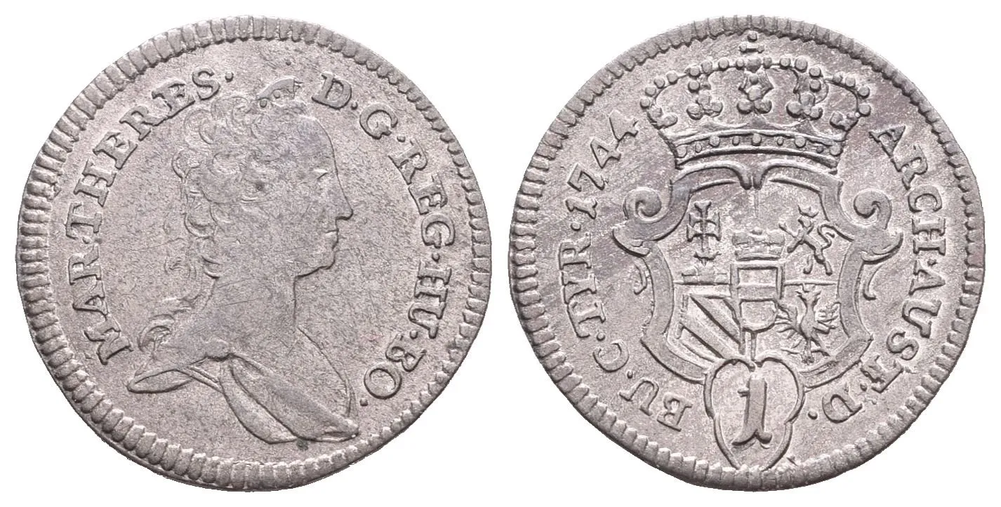 Marie Terezie, Krejcar 1744, Vídeň