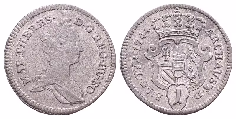 Marie Terezie, Krejcar 1744, Vídeň
