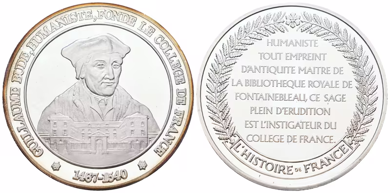 Francie - AR Medaile b.l. - Guillaume Budé