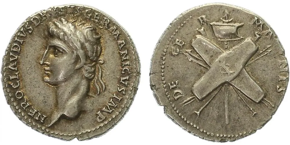 Nero Claudius Drusus, otec Germanica a Claudia — 1