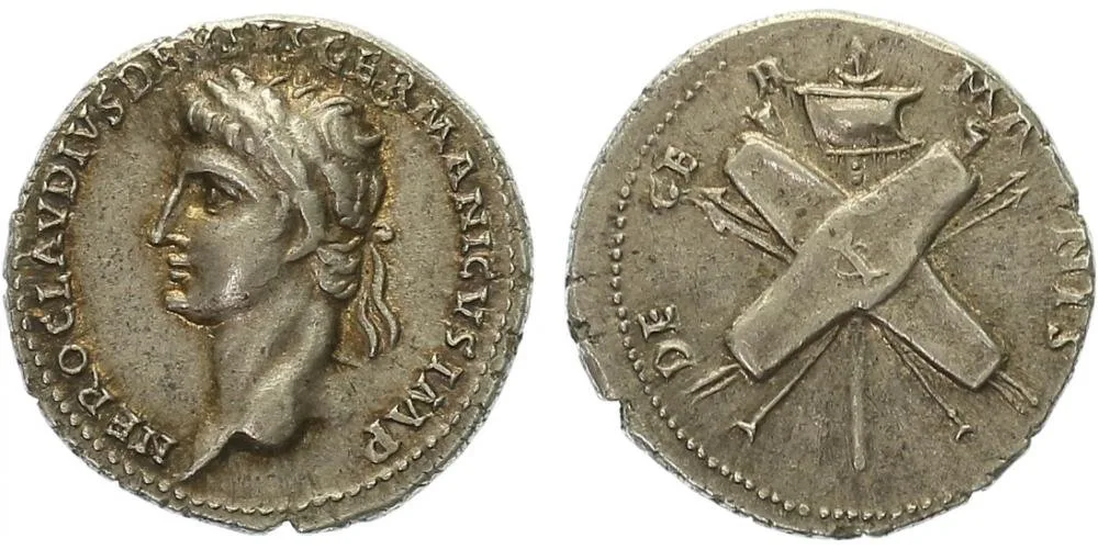 Nero Claudius Drusus, otec Germanica a Claudia — 1
