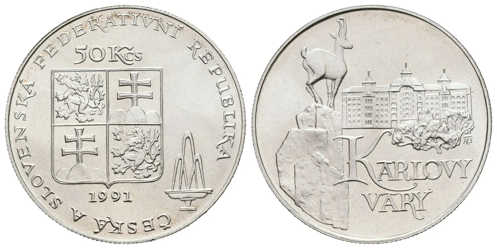 50 Kčs 1991 - Karlovy Vary — 1