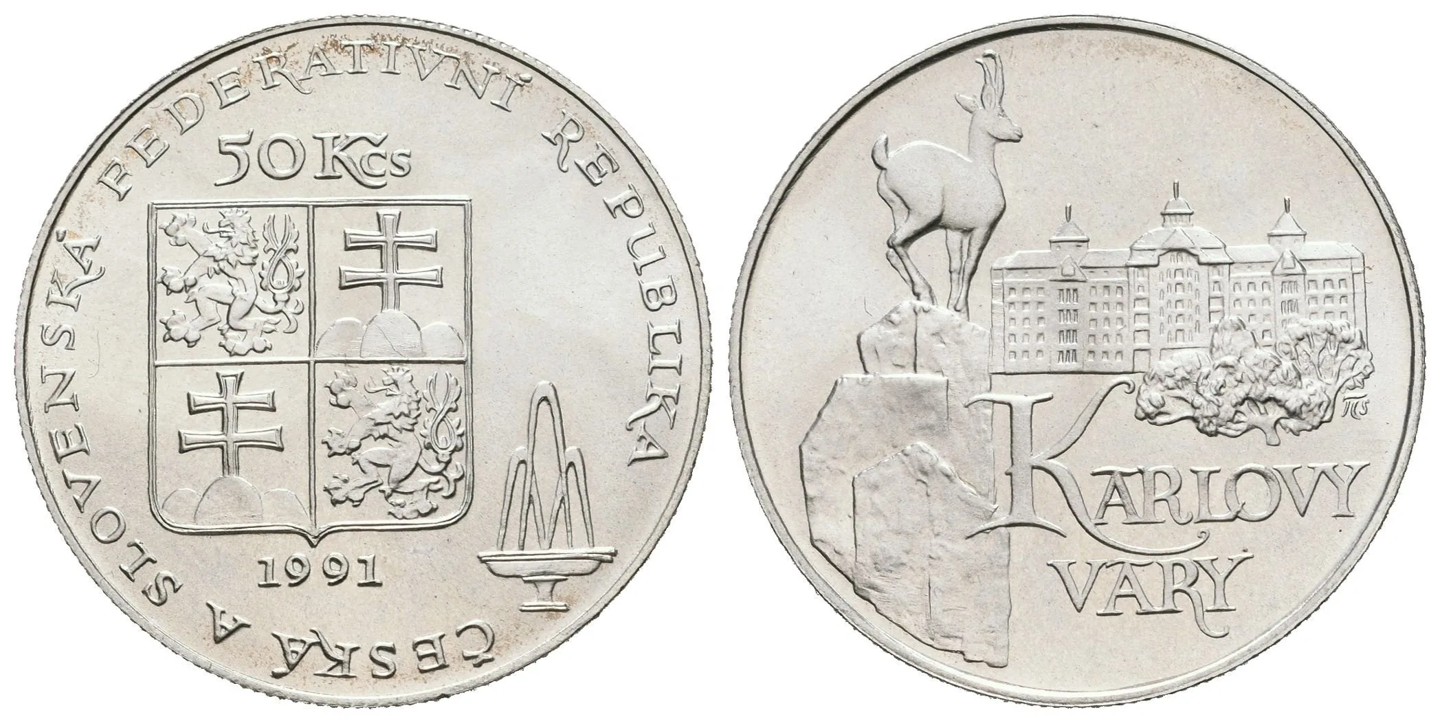50 Kčs 1991 - Karlovy Vary — 1