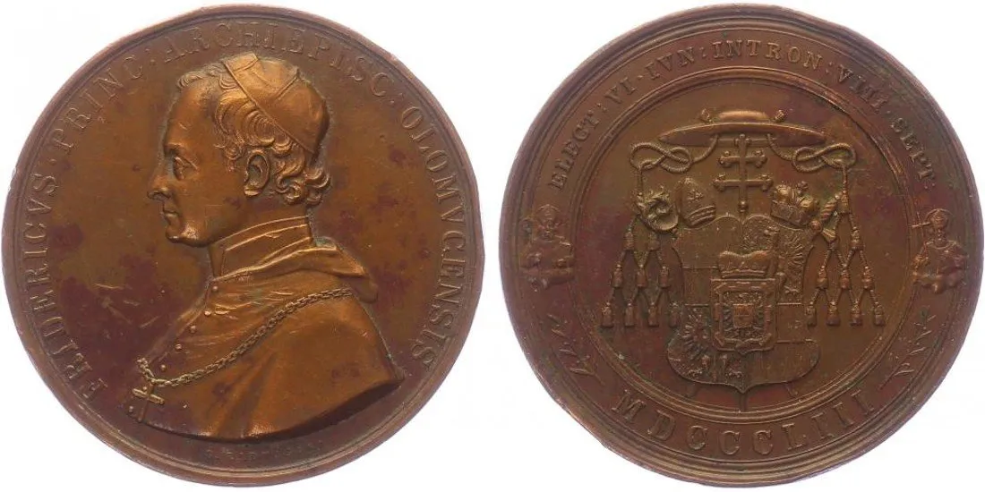 Olomouc - biskupství, Friedrich z Fürstenbergu, 1853 - 1892 — 1