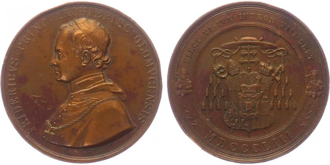 Olomouc - biskupství, Friedrich z Fürstenbergu, 1853 - 1892 — 1