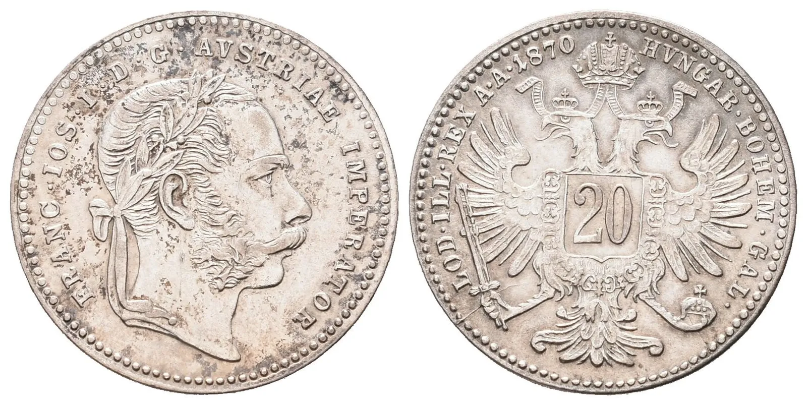 20 Krejcar 1870