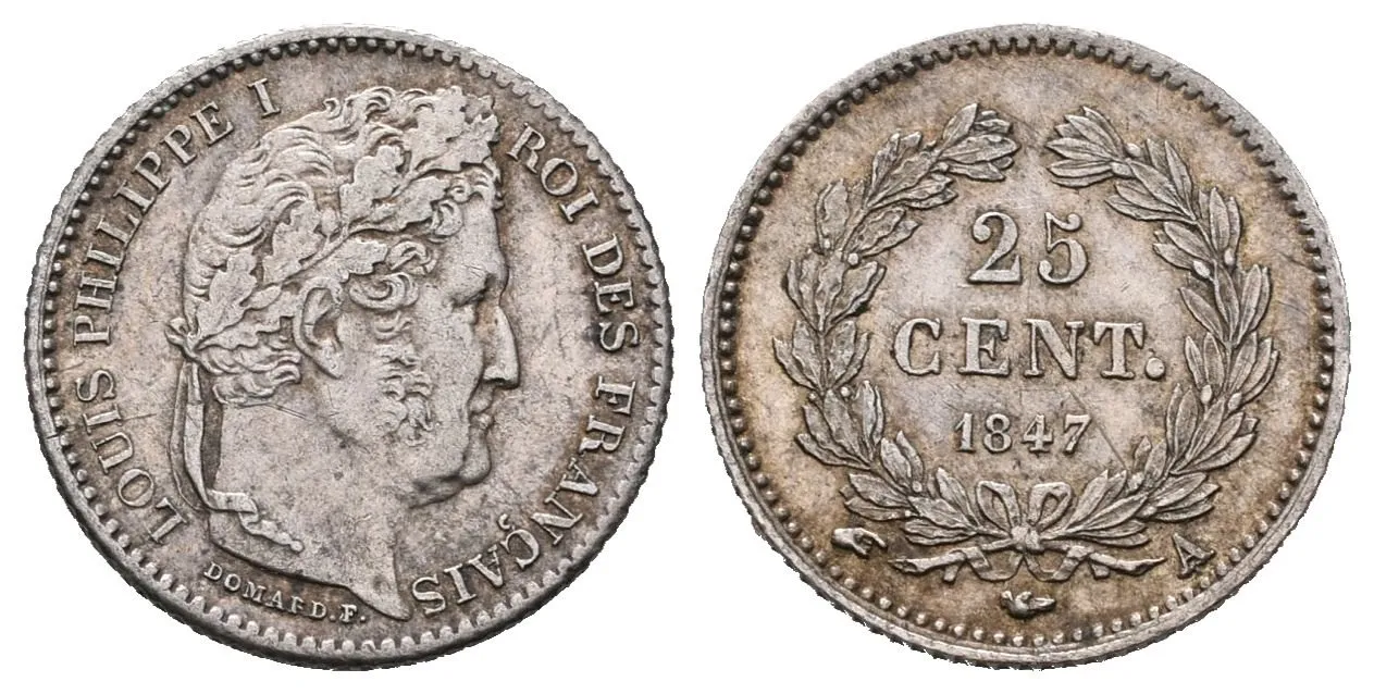 Francie, 25 Cent. 1847 A