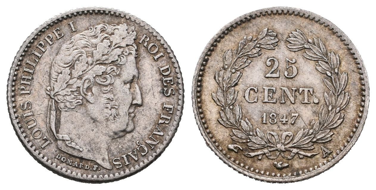 Francie, 25 Cent. 1847 A