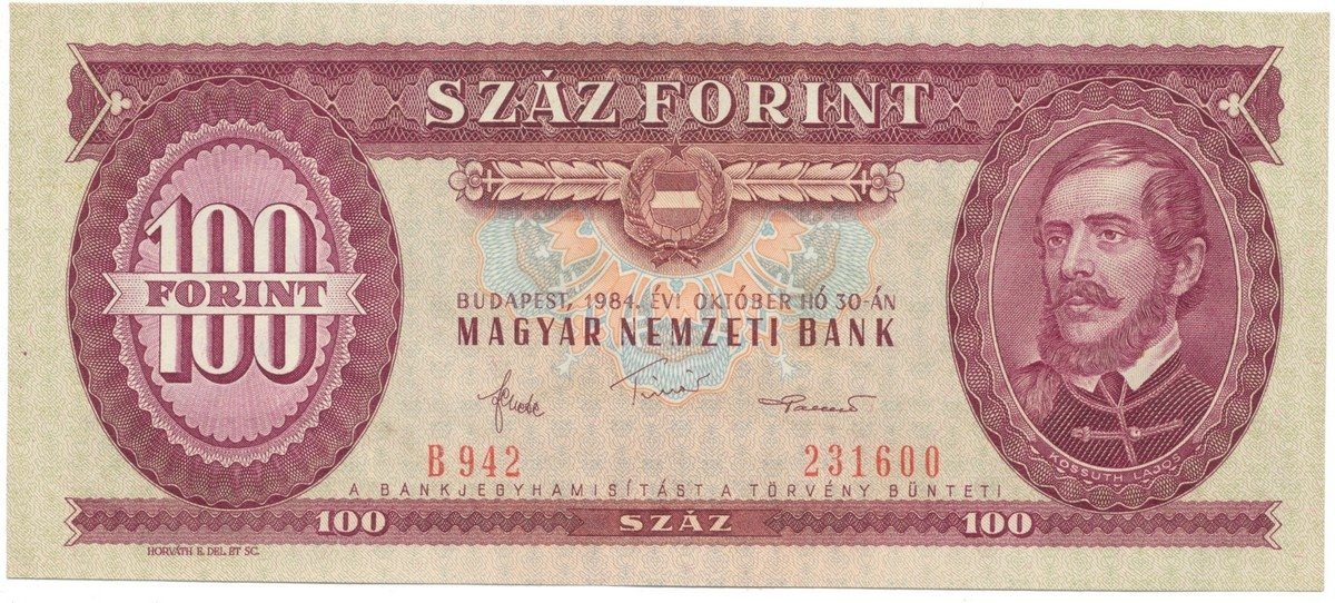 Maďarsko, 100 Forint 1984, P.171g