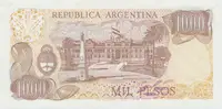 Argentina, 1000 Pesos (1983), P.304d - fotografie 2
