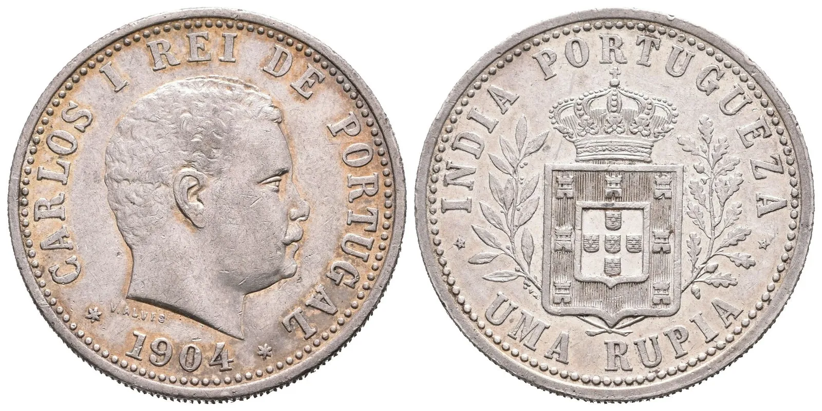 Portugalská Indie, Rupie 1904