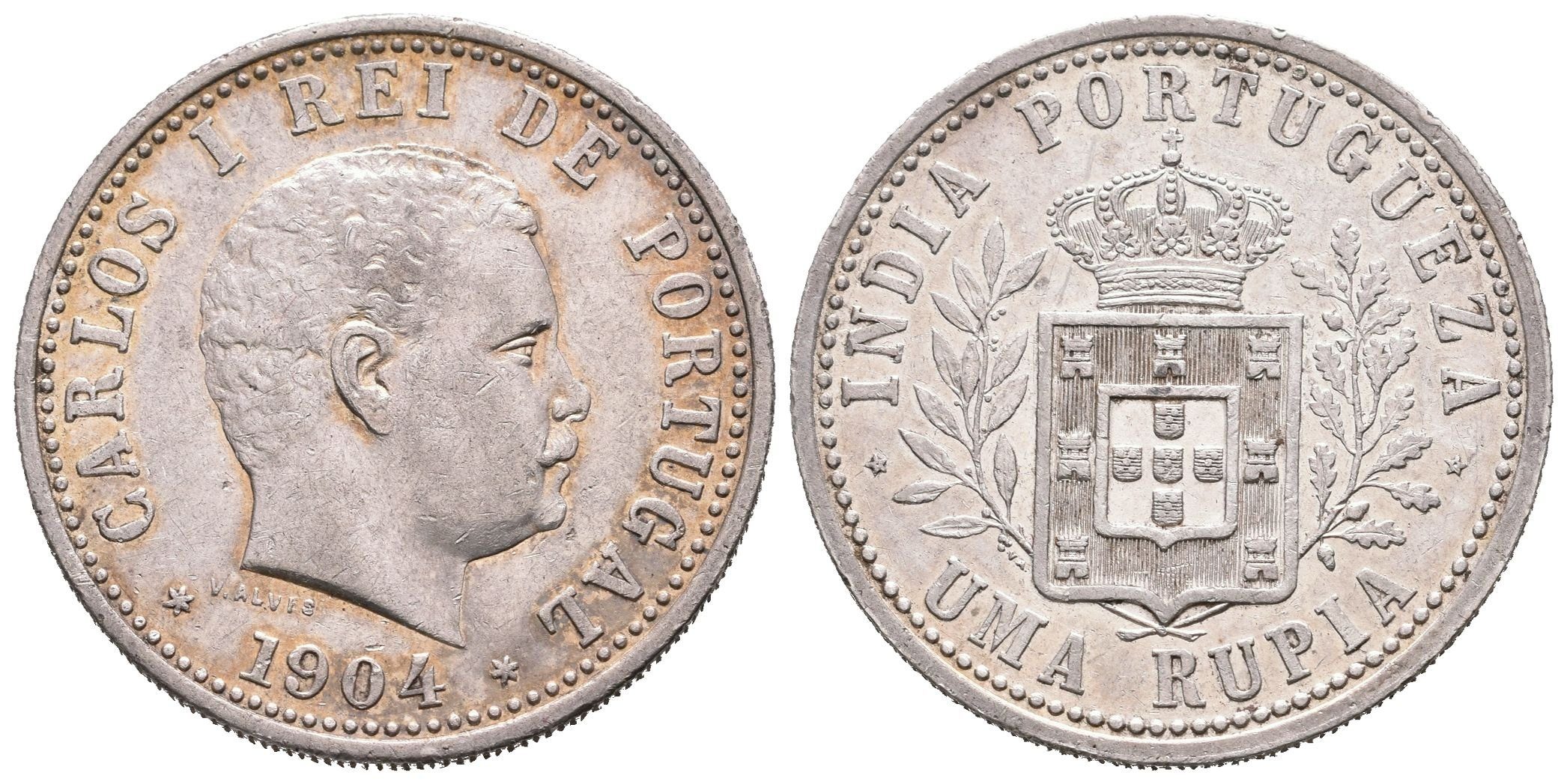 Portugalská Indie, Rupie 1904