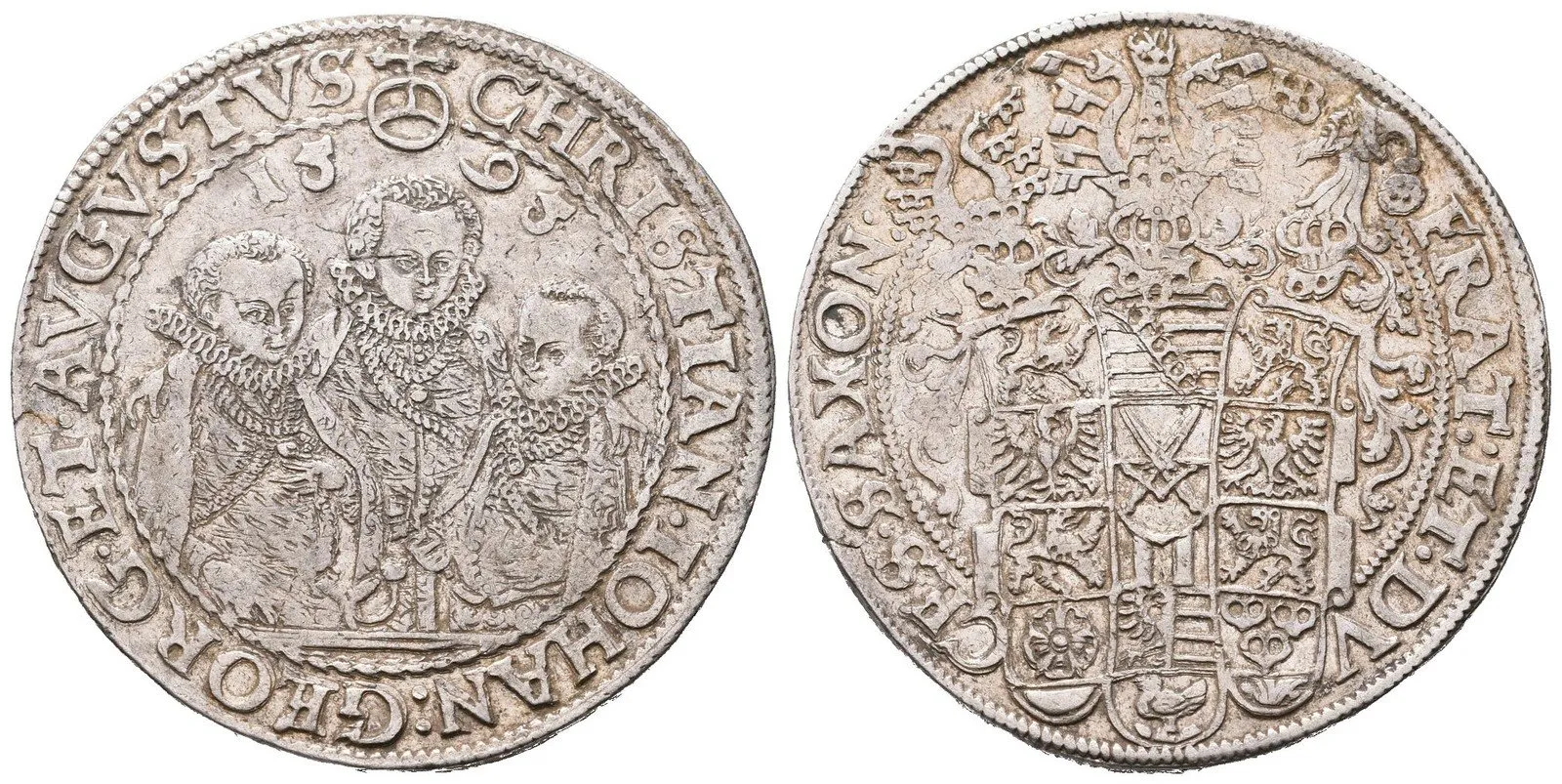Sasko, Christian II., Johann Georg I. a August, 1591 - 1611 — 1