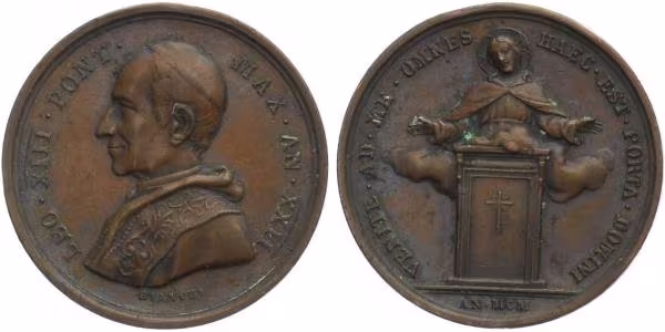 Vatikán - Leo XIII., 30 mm